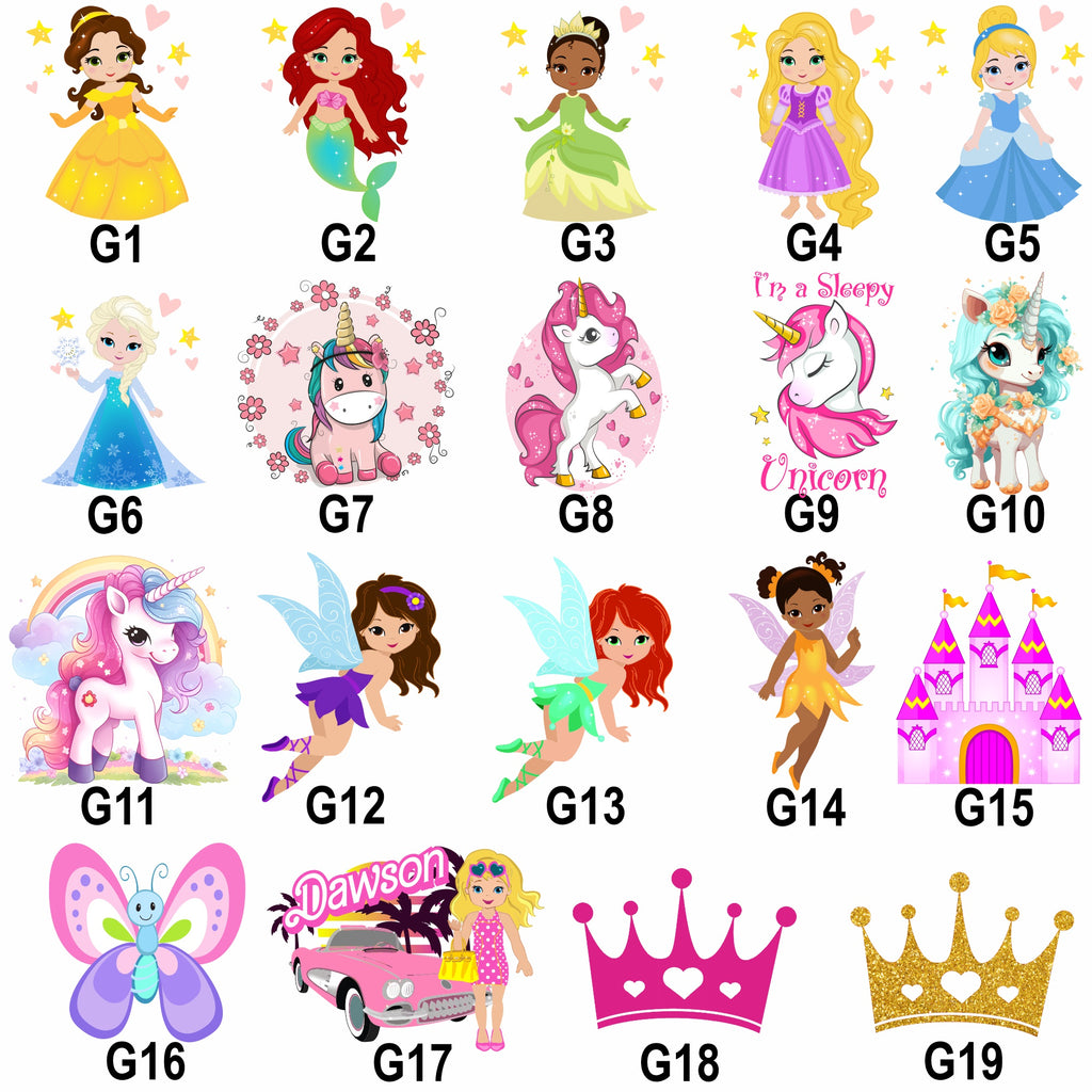 Princess and Unicorn Personalized Pillowcases