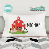Personalized Barnyard Pillowcase