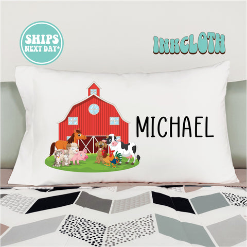 Personalized Barnyard Pillowcase