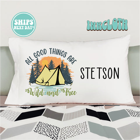 Personalized Camping Pillowcase