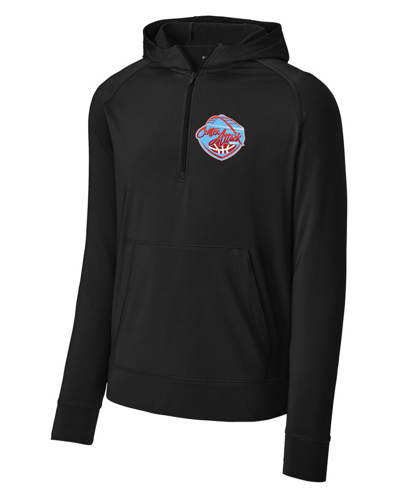 CENTEX ATTACK 360 2024 Sport-Tek® Sport-Wick® Stretch 1/2-Zip BLACK Hoodie