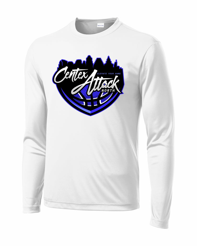 CENTEX ATTACK NORTH 2024 WHITE LS PERFORMANCE TEE