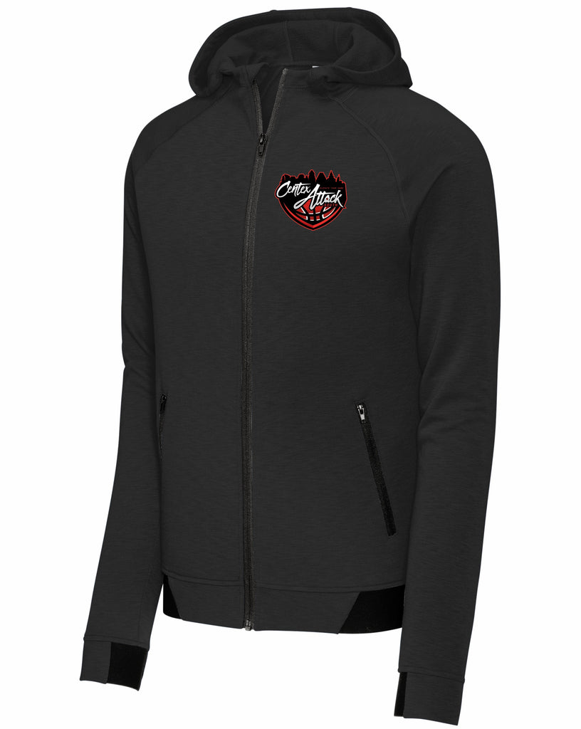 CENTEX ATTACK SOUTH 2024 BLACK FULL ZIP PERFORMANCE HOODIE