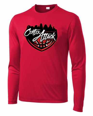 CENTEX ATTACK SOUTH 2024 RED LS PERFORMANCE TEE