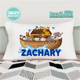 Personalized Noah's Ark Pillowcase