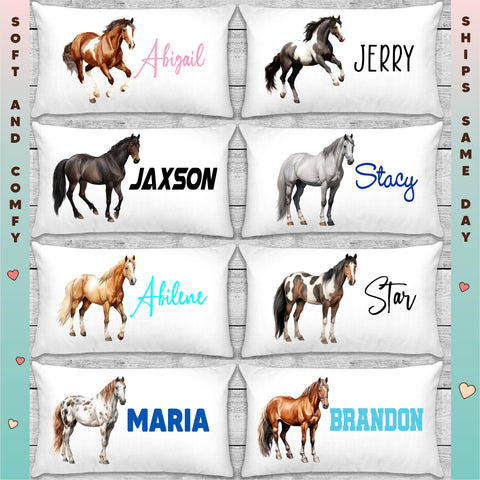 Horse Personalized Pillowcases