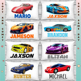 Race Car Personalized Pillowcases