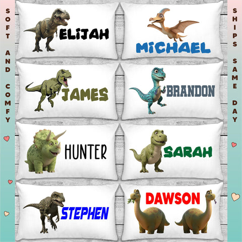 Dinosaur Personalized Pillowcases