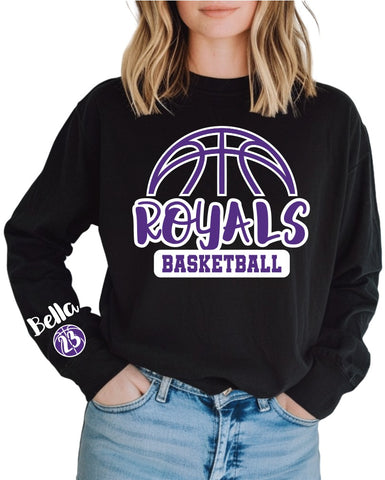 Austin Royals 2025 BLACK LS  SOFTSTYLE TEE