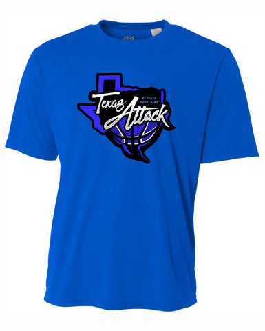 TEXAS ATTACK 2024 ROYAL BLUE SS PERFORMANCE TEE