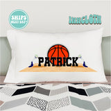 Personalized Basketball Court Pillowcase