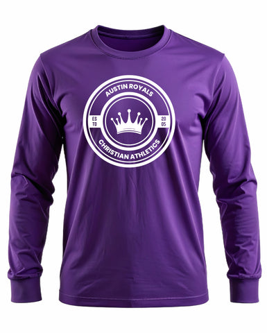 Austin Royals 2025 PURPLE LS PERFORMANCE TEE