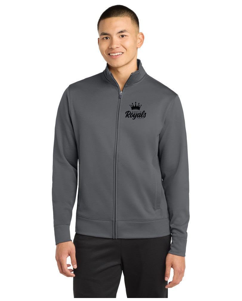 Austin Royals 2025 Men's Grey Full-Zip Performance Jacket