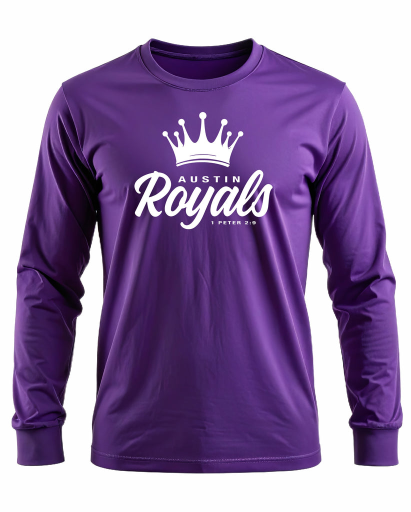 Austin Royals 2025 PURPLE LS PERFORMANCE TEE