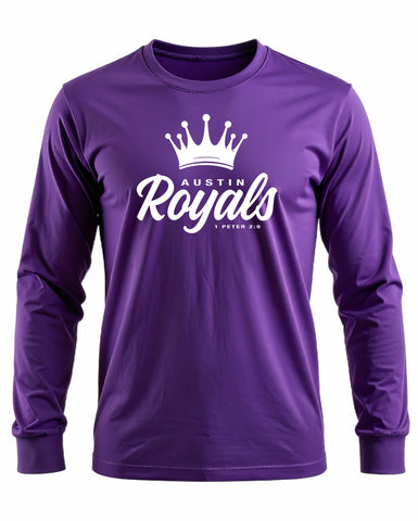 Austin Royals 2025 PURPLE LS PERFORMANCE TEE
