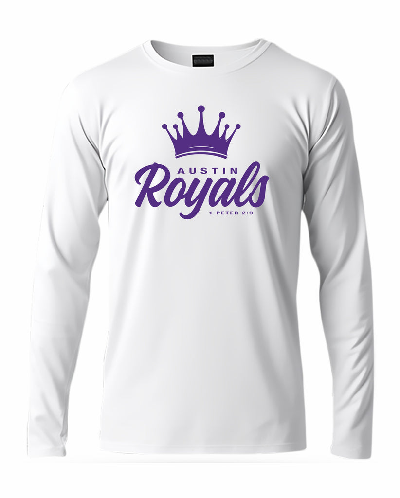 Austin Royals 2025 WHITE LS PERFORMANCE TEE