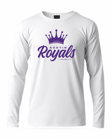 Austin Royals 2025 WHITE LS PERFORMANCE TEE