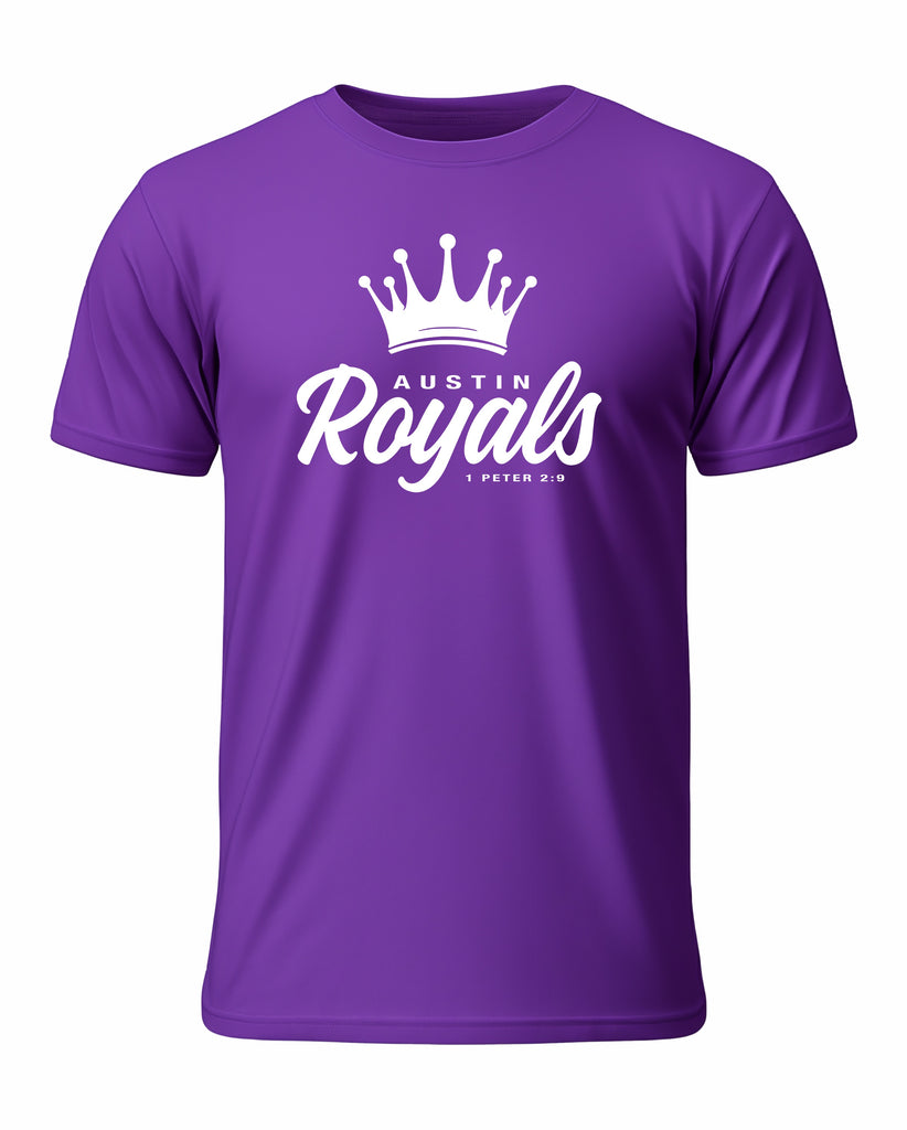 Austin Royals 2025 PURPLE SHORT SLEEVE PERFORMANCE TEE