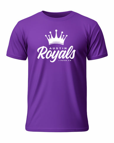 Austin Royals 2025 PURPLE SHORT SLEEVE PERFORMANCE TEE