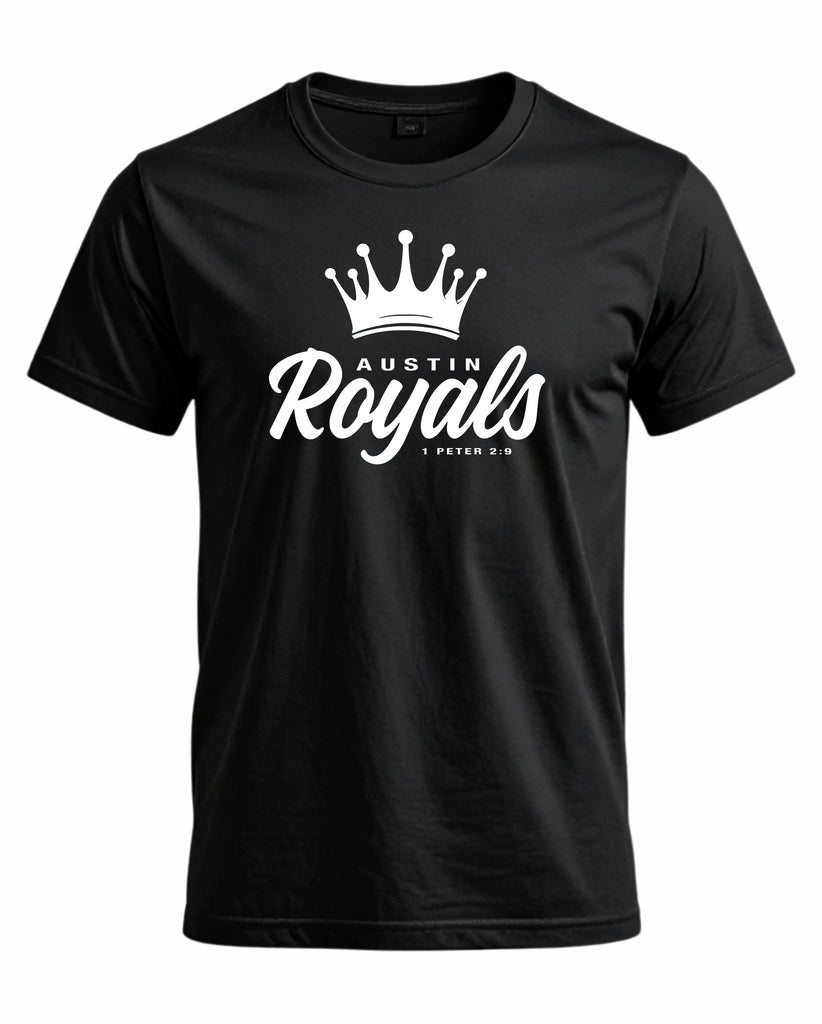 Austin Royals 2025 BLACK SHORT SLEEVE PERFORMANCE TEE