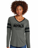 Austin Royals 2025 Women's Halftime Stripe Long Sleeve V-Neck Tee