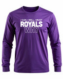 Austin Royals 2025 PURPLE LS PERFORMANCE TEE
