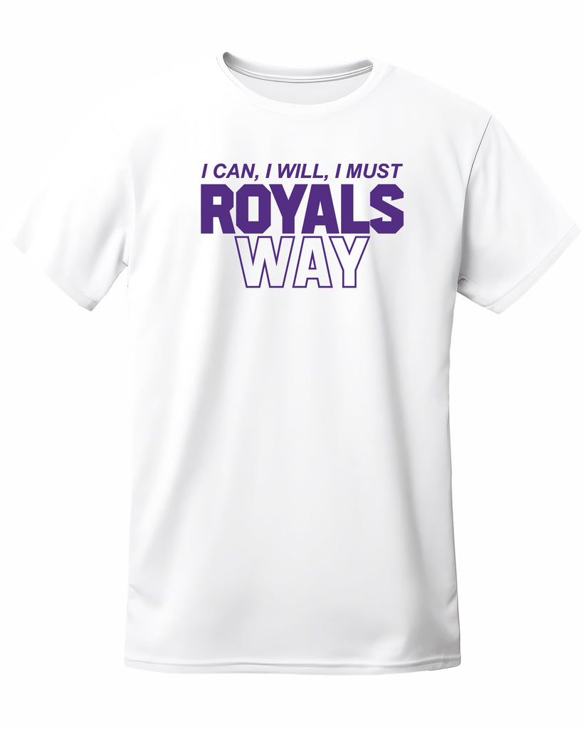 Austin Royals 2025 WHITE SHORT SLEEVE PERFORMANCE TEE