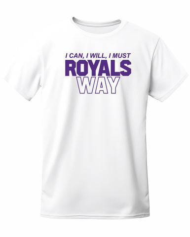 Austin Royals 2025 WHITE SHORT SLEEVE PERFORMANCE TEE