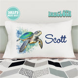 Personalized Sea Turtle Pillowcase