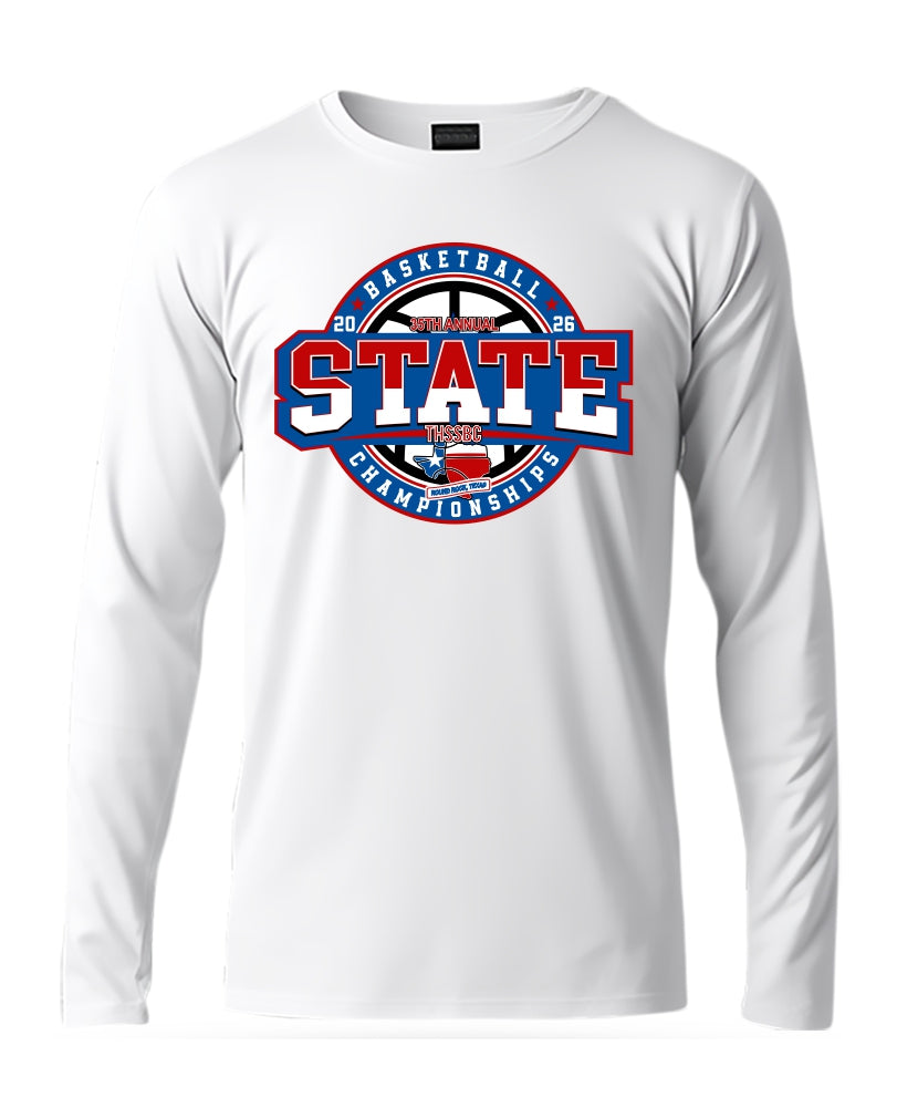 THSSBC 2026 WHITE PERFORMANCE LONG SLEEVE TEE