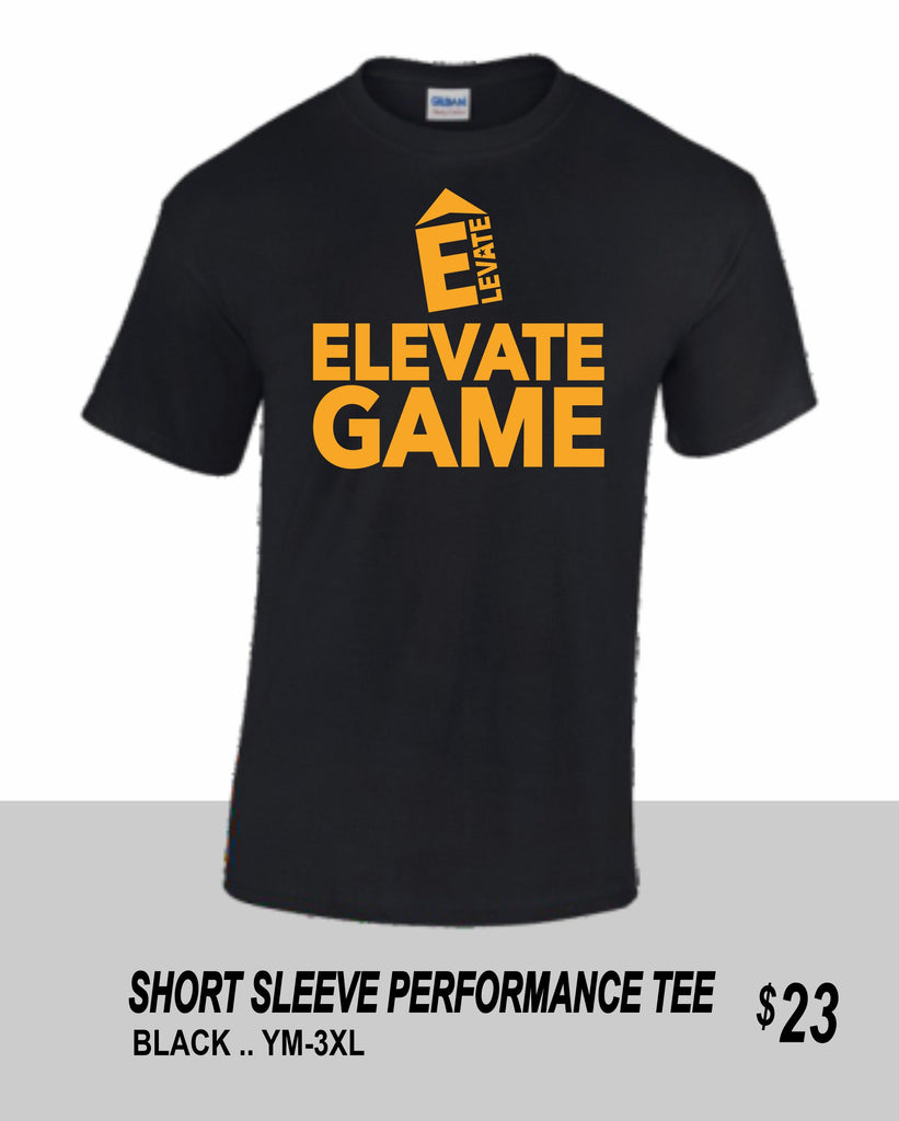 ELEVATE 2021 ELEVATE GAME BLACK SS PERFORMANCE TEE