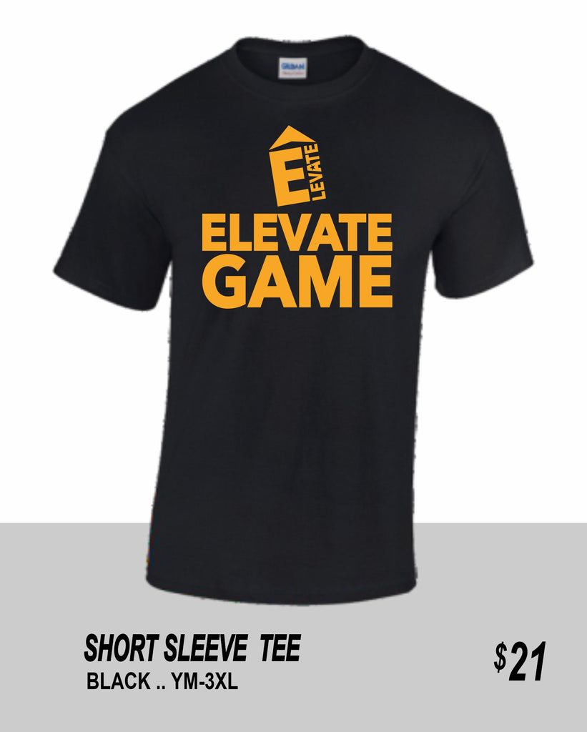 ELEVATE 2021 ELEVATE GAME BLACK SS TEE