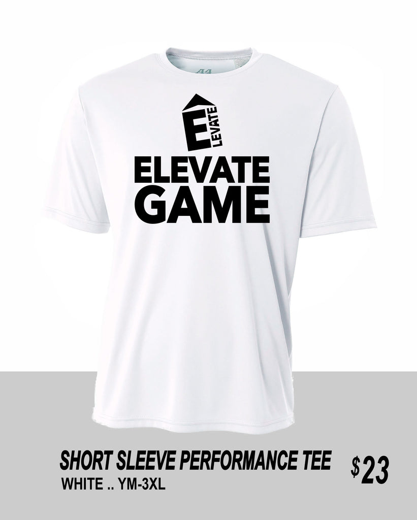 ELEVATE 2021 ELEVATE GAME WHITE SS PERFORMANCE TEE