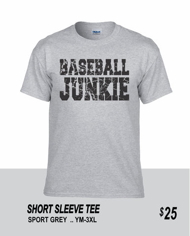 Baseball SS Baseball Junkie Tee