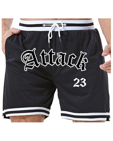 CENTEX 2023 BLACK ATTACK RETRO PERFORMANCE SHORTS