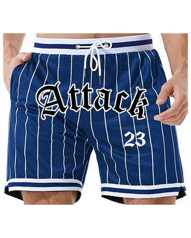 CENTEX 2023 ROYAL STRIPES ATTACK RETRO PERFORMANCE SHORTS