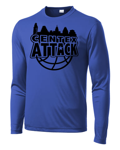 CENTEX 2023 ROYAL BLUE LS PERFORMANCE TEE