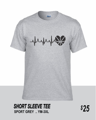 Basketball SS  Heartbeat Tee