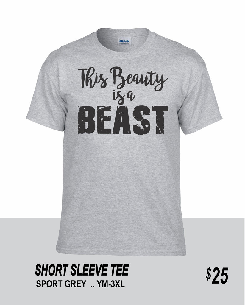 Football SS This Beauty is a Beast Tee